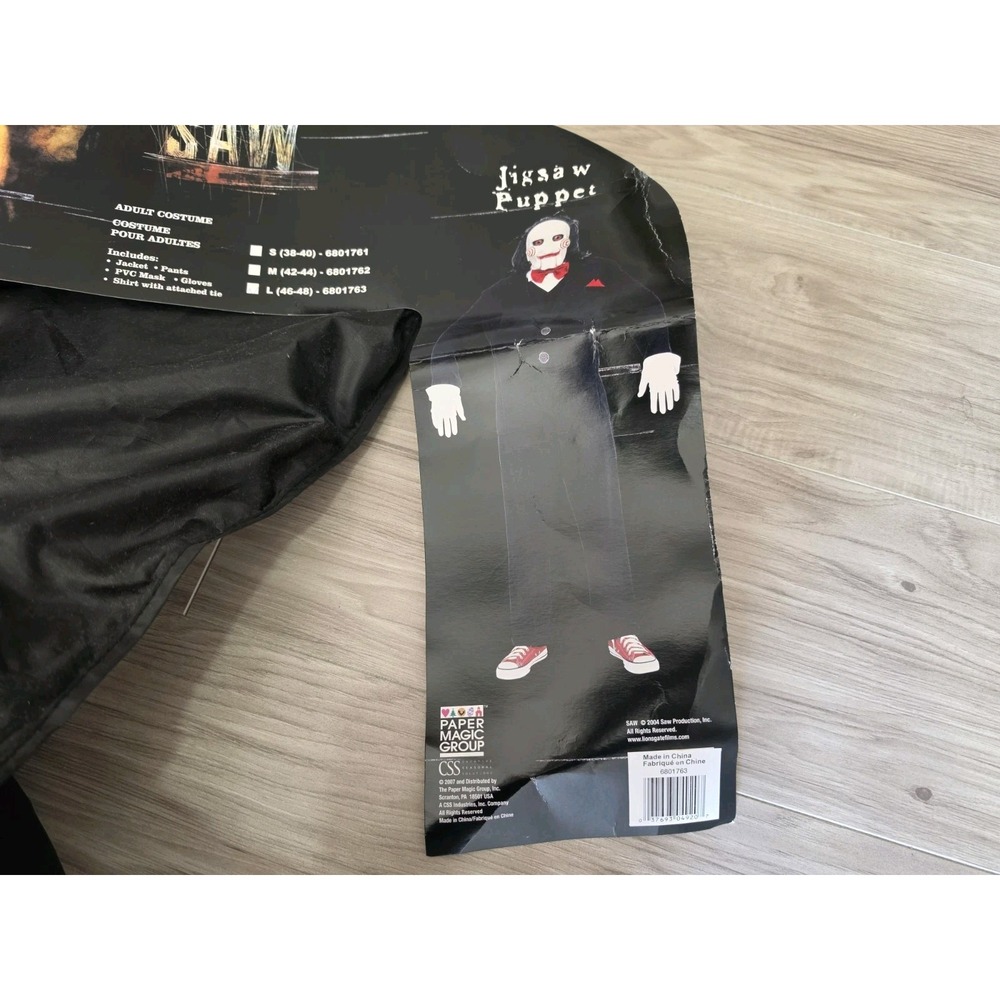 Saw The Movie Jigsaw Puppet Mens Costume Halloween Cosplay - Picture 3 of 11
